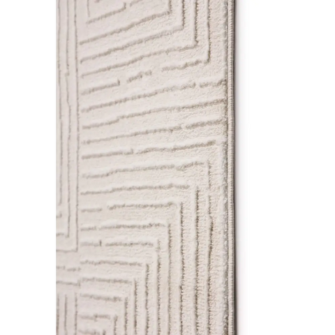 Abstract Geometric Rug – Cream Shades - Rugs