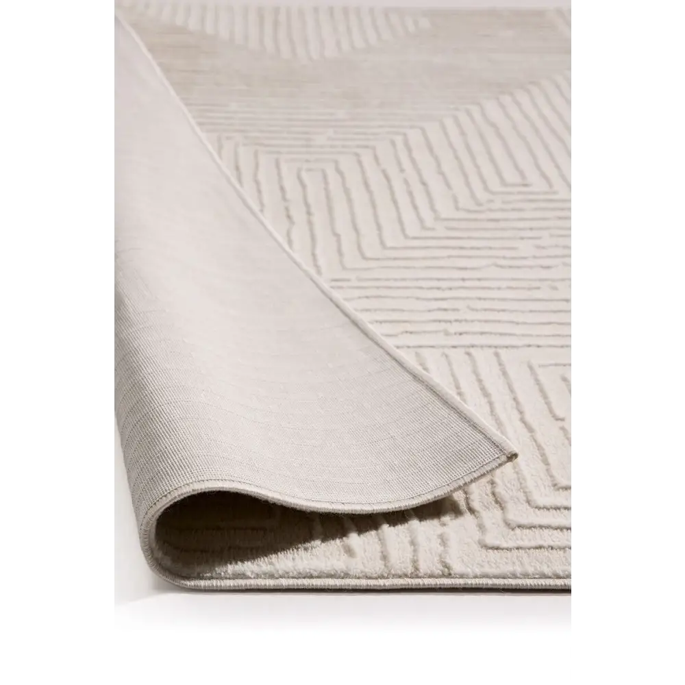 Abstract Geometric Rug – Cream Shades - Rugs
