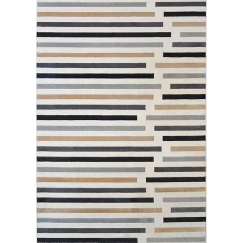Abstract Multicolour Stripe Rug | R469A - 80X150 cm - Rugs