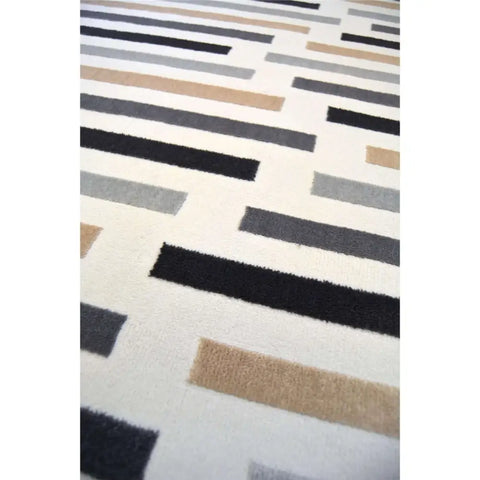 Abstract Multicolour Stripe Rug | R469A - Rugs