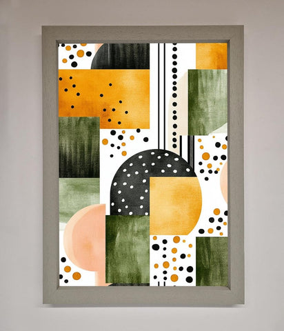 Abstract Shapes Colours Framed Wall Art