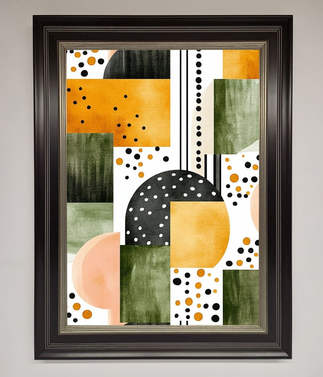 Abstract Shapes Colours Framed Wall Art