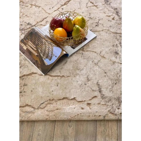 Abstract Stripes & Geometric Pattern | Neutral Tones - Rugs