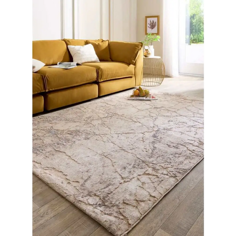 Abstract Stripes & Geometric Pattern | Neutral Tones - Rugs