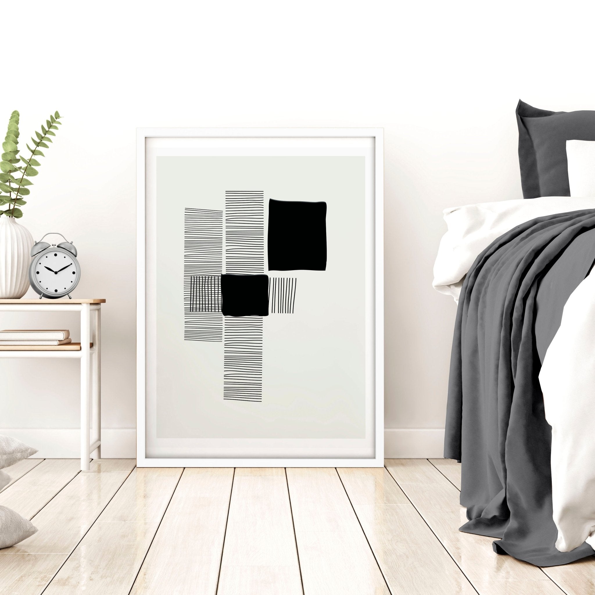 Abstract Wall Art For Bedroom | Set of 3 Abstract Wall art Prints