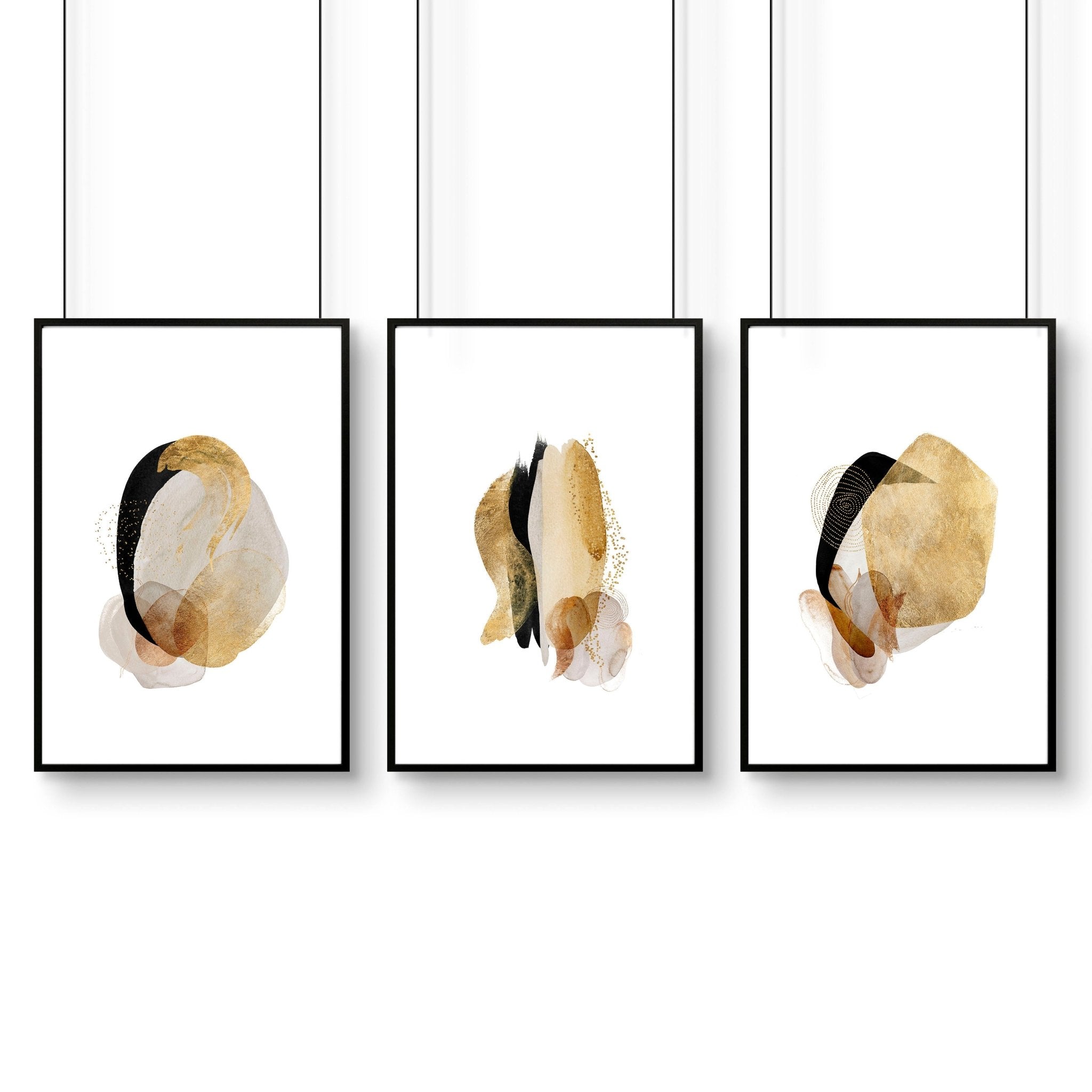 Abstract wall art for office | set of 3 wall art prints
