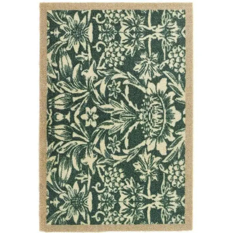 Abstract Washable Mat and Runner - My Heritage Green / 50X75 cm - Doormat