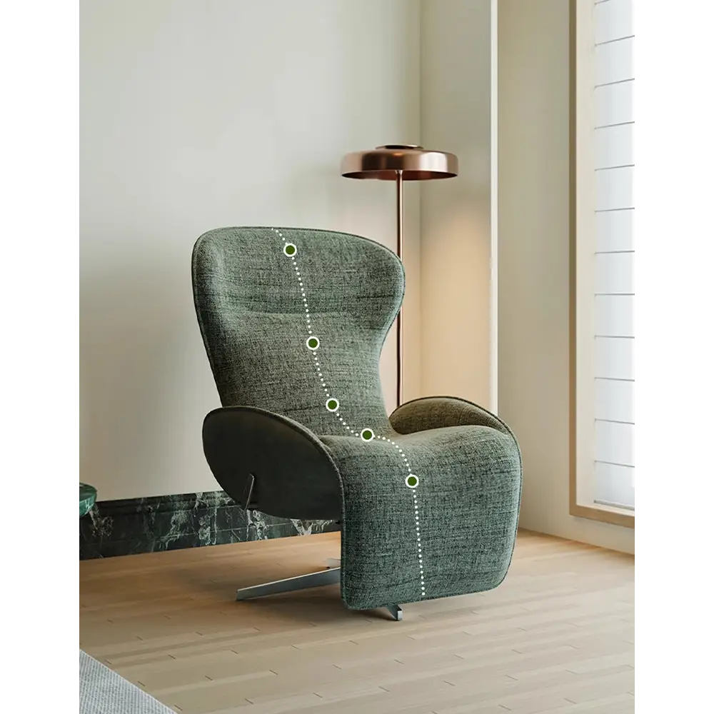 Abt Swivel Lounge Chair With Recliner Linen - recliner chair