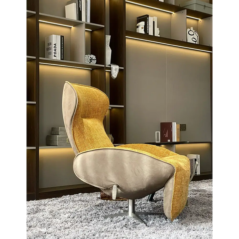 Abt Swivel Lounge Chair With Recliner Linen - recliner chair