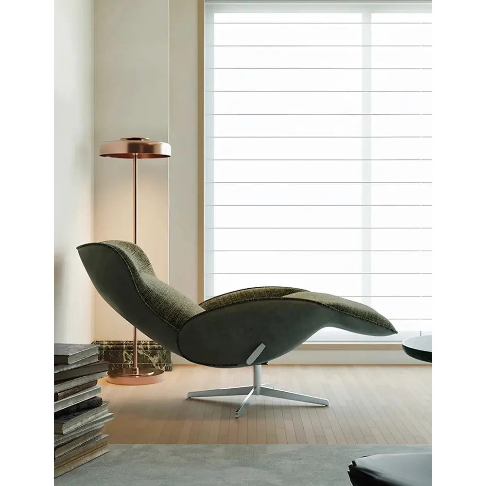 Abt Swivel Lounge Chair With Recliner Linen - recliner chair