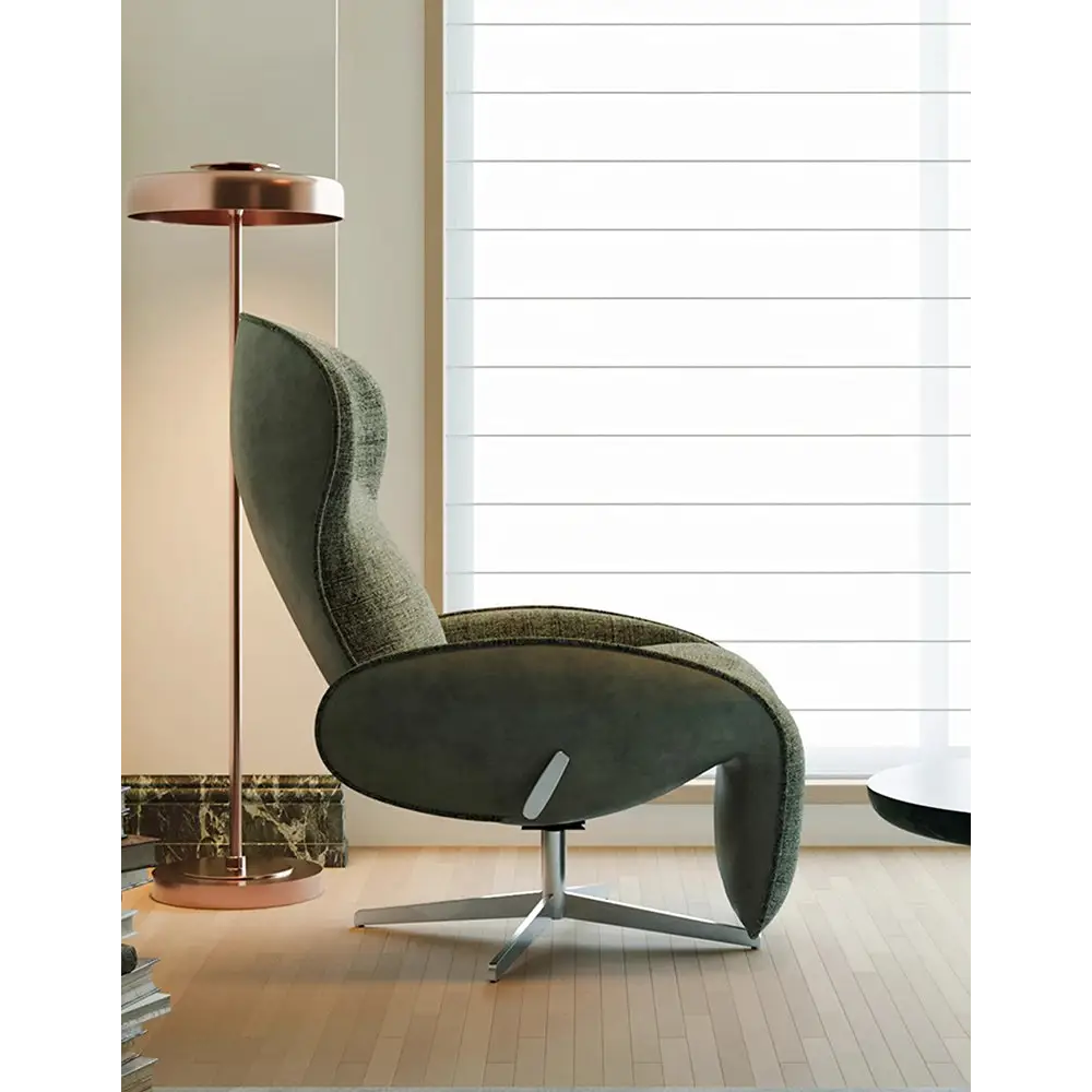 Abt Swivel Lounge Chair With Recliner Linen - recliner chair