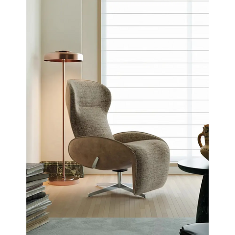 Abt Swivel Lounge Chair With Recliner Linen - recliner chair