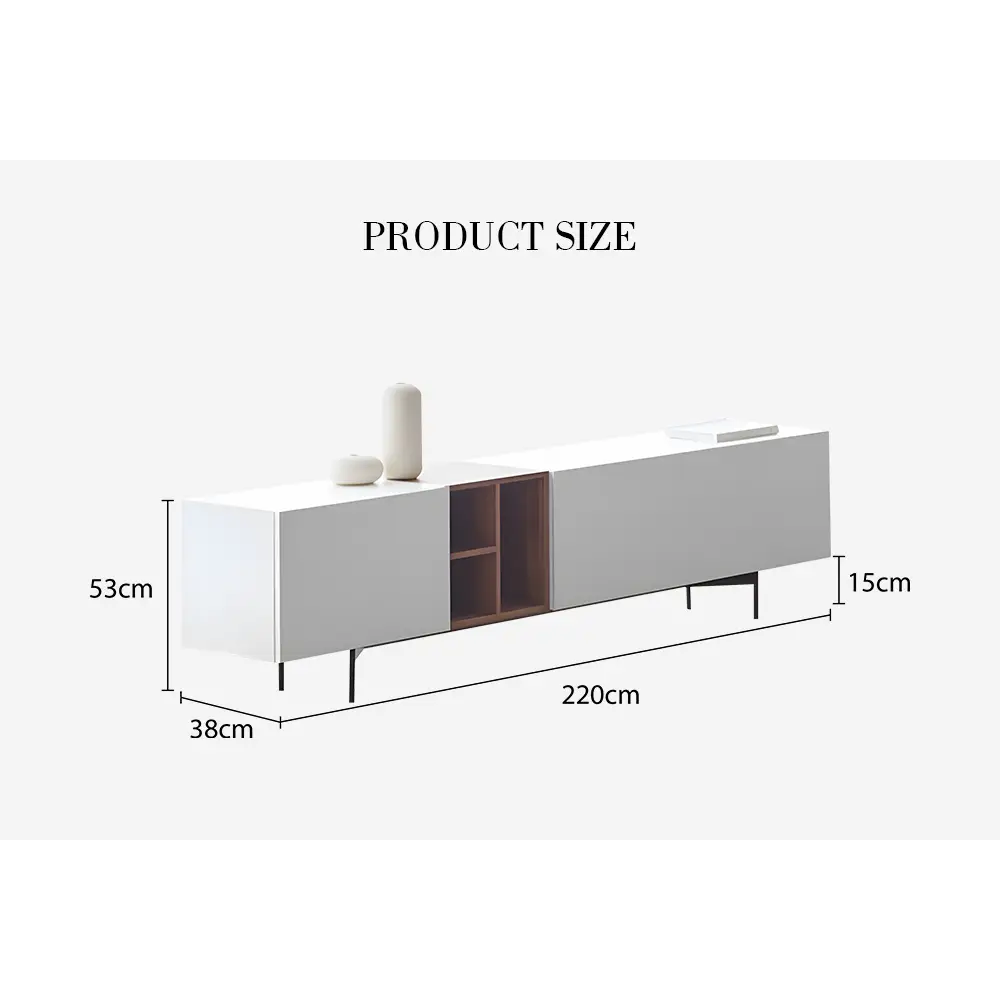 Acacia TV Stand White