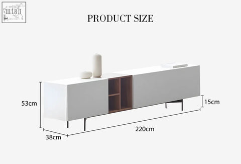 Modern acacia tv stand white with sleek wood tones and minimalist design for organized entertainment spaces