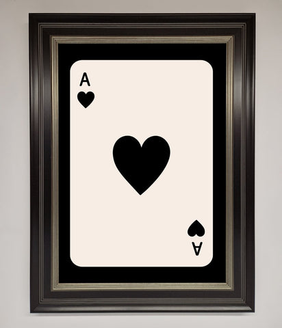 Ace Of Hearts Framed Poster