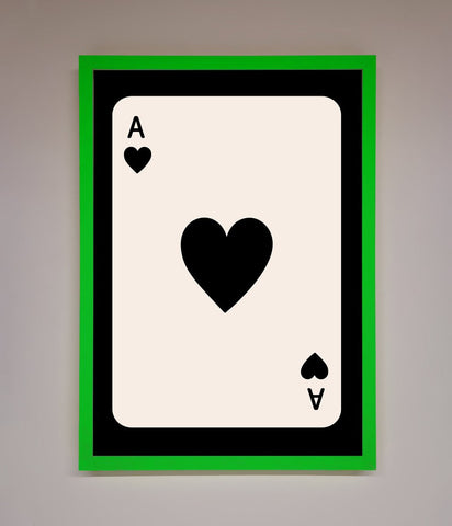 Ace Of Hearts Framed Poster