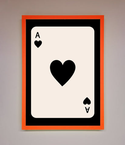 Ace Of Hearts Framed Poster