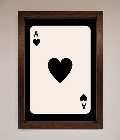 Ace Of Hearts Framed Poster