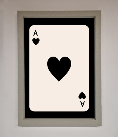 Ace Of Hearts Framed Poster