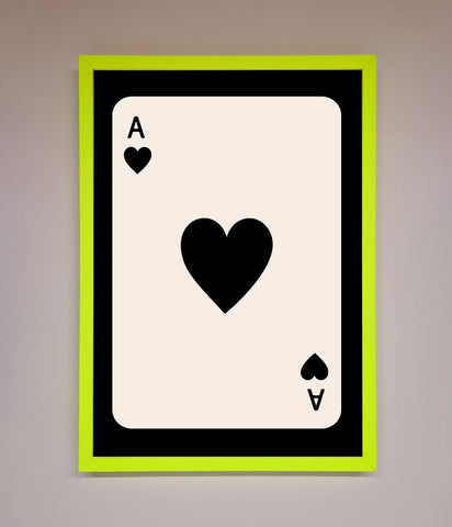 Ace Of Hearts Framed Poster