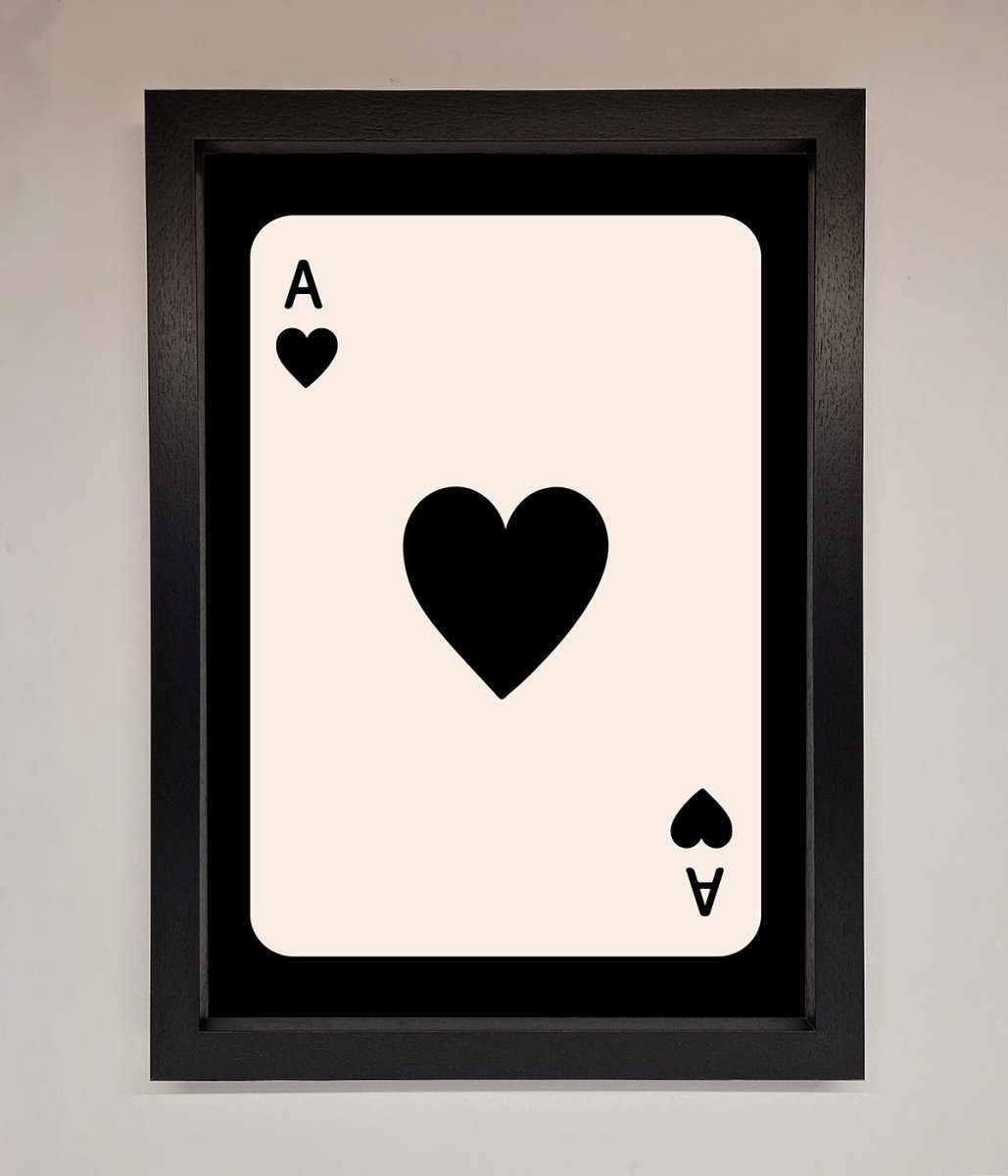 Ace Of Hearts Framed Poster