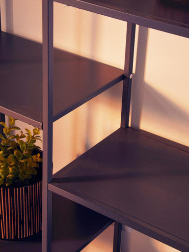 Acero Grey Metal Multi Shelf Unit