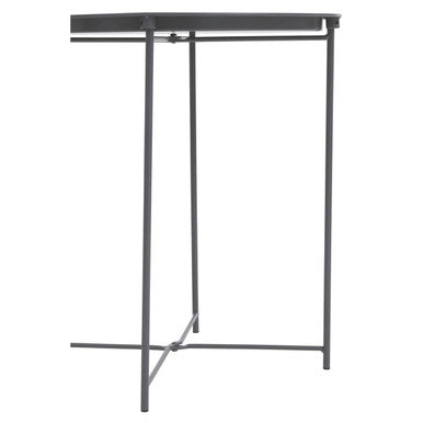 Acero Grey Metal Round Side Table