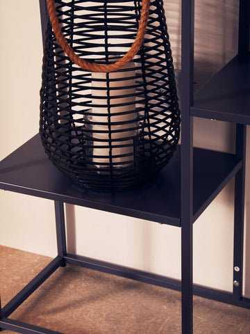 Acero Grey Metal Three Tier Shelf Unit