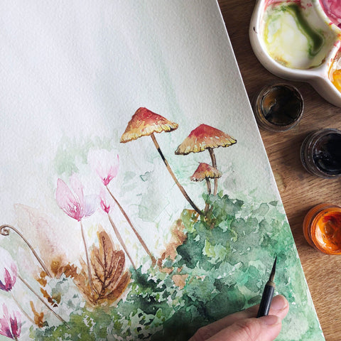 Fairy Forest Hand-Painted Wallpaper | Children's Bedroom Mural