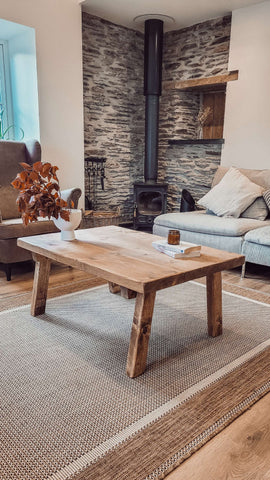 ARIA Rustic Wooden Coffee Table