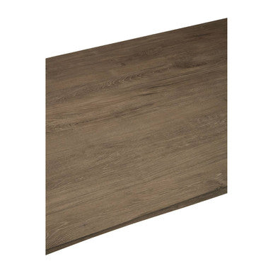 Dark brown wooden panel with smooth natural grain texture on the adele dining table surface