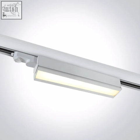 Adjustable white led linear track light with sleek modern design and warm glow perfect for stylish lighting setups