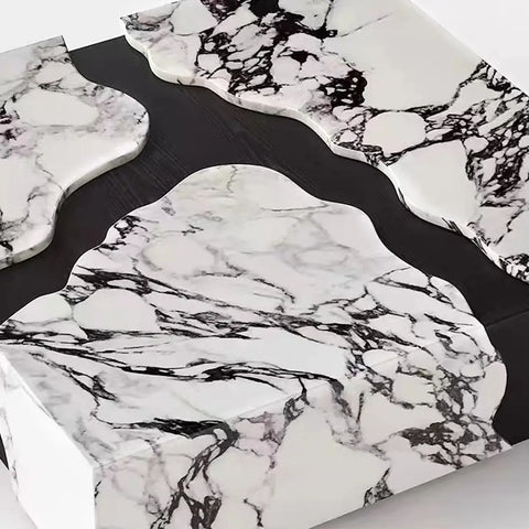 Aesop Low Coffee Table Square Marble