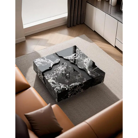 Aesop Low Coffee Table Square Marble - Texture 3 / 100cmx100cm