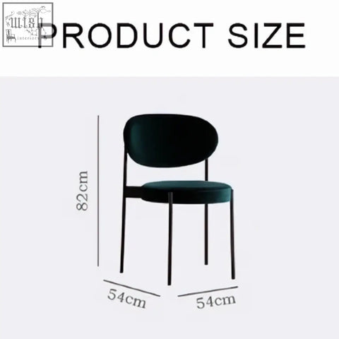 Black velvet ahmed dining chair with slender metal legs perfect for stylish dining spaces