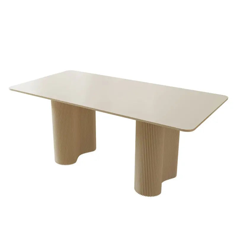 Aiden White Dining Table, Sintered Stone｜ DC Concept