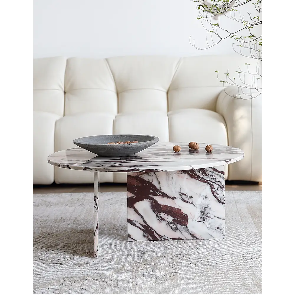 Aiko Coffee Table Round Marble