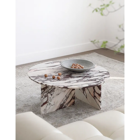 Aiko Coffee Table Round Marble