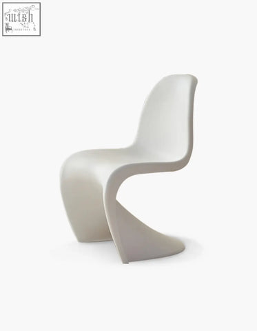 White plastic aimee dining chair with sleek modern design perfect for dining chair use