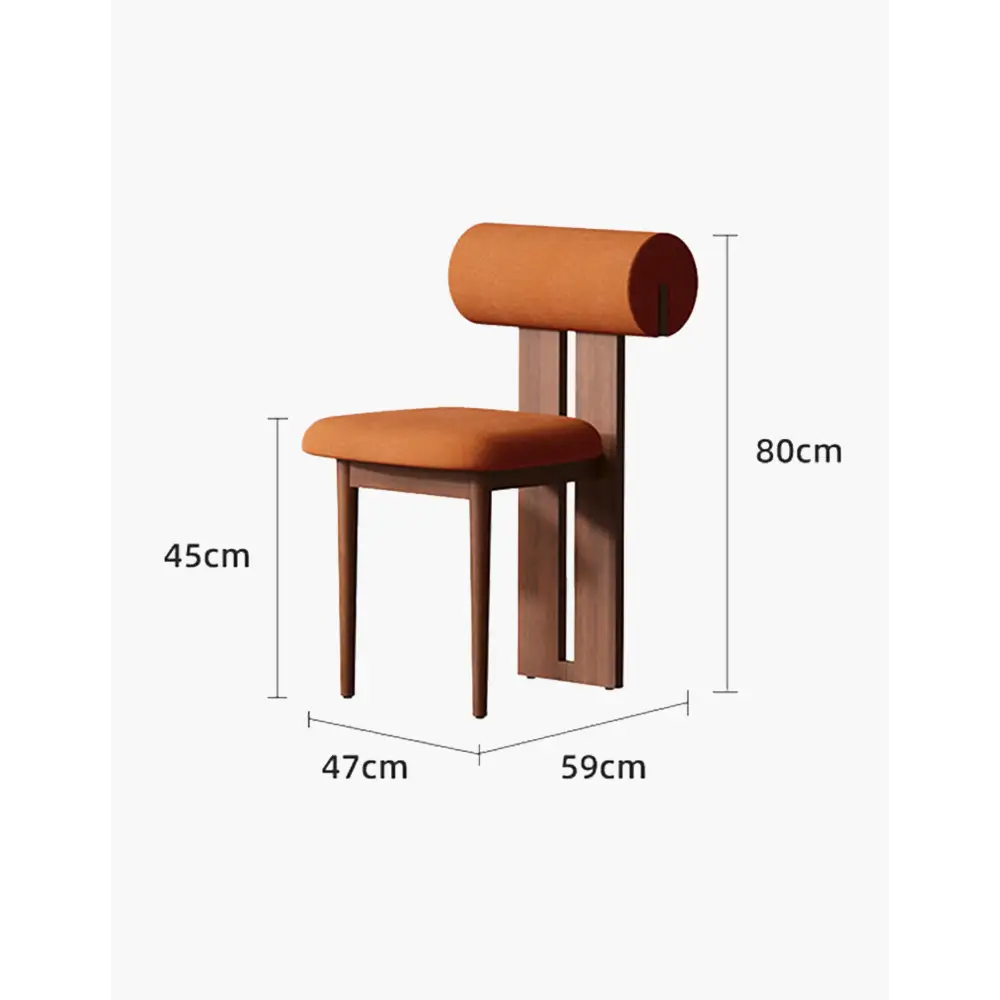 Airelle Dining Chair Black Brown