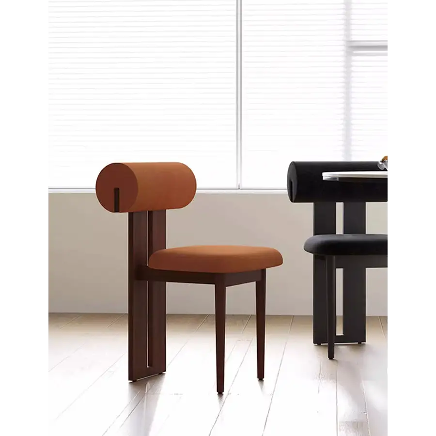 Airelle Dining Chair Black Brown