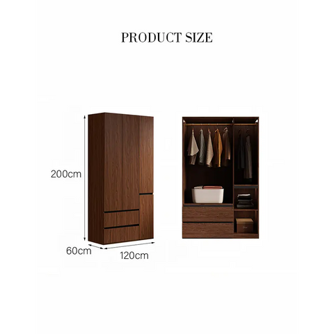 Aisha Wardrobe 2 Door Wardrobe 4 Door Wardrobe More Sizes - 120 x 60 x 200cm