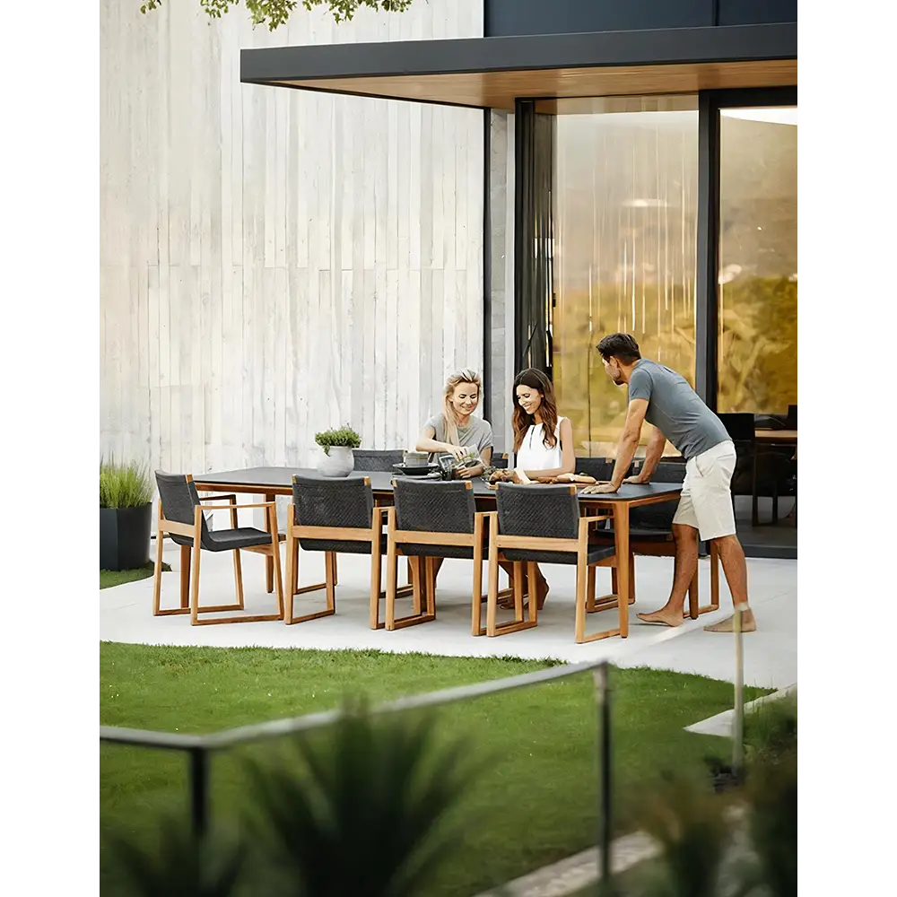 Aisulu Outdoor Dining Set 2 or 6 Seater - outdoor table and chairs