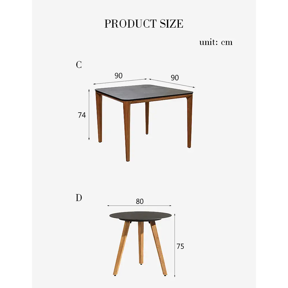 Aisulu Outdoor Dining Set 2 or 6 Seater - outdoor table and chairs
