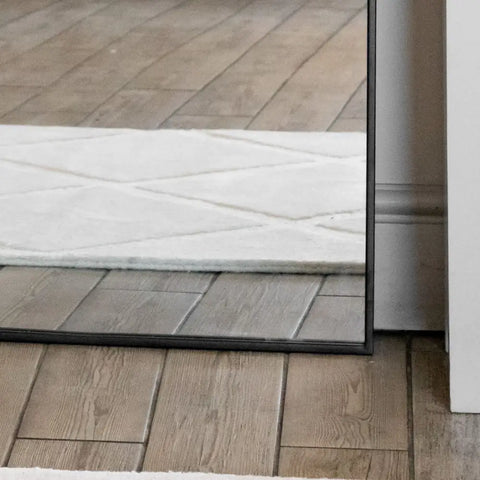 Akiko - Full Length Black Metal Arched Mirror - 180cm x 90cm - Mirror