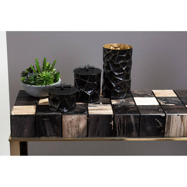 Akola Black and Gold Large Vase