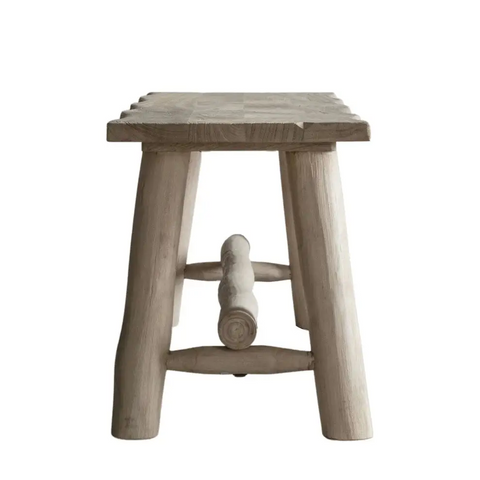 Alberta Wood Large Bench - bench stool