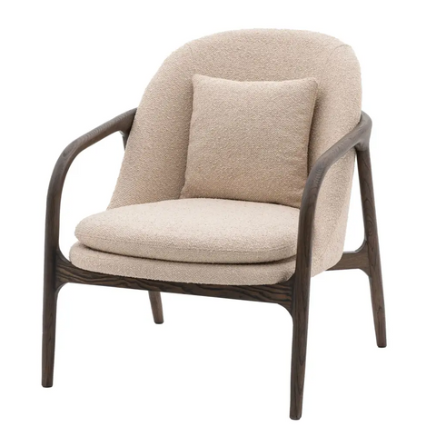 Alegra Arm Chair - Boucle - Taupe - Arm Chair