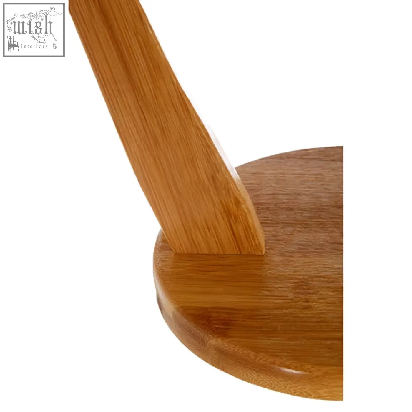A sleek light brown bamboo banana hanger leg with smooth finish and visible grain pattern for bananas