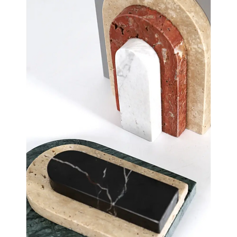 Alexis Stone Bookends Marble